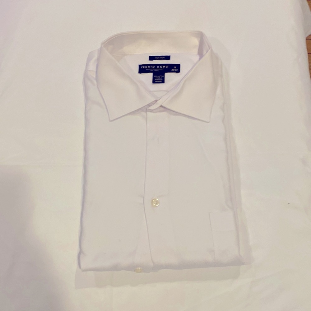 Pronto Uomo Men’s dress shirt Size 18 32/33